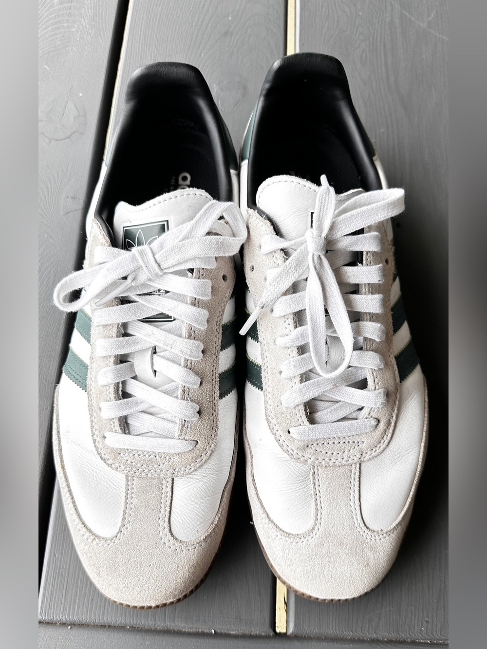 adidas Samba ADV White College Green Sz 11